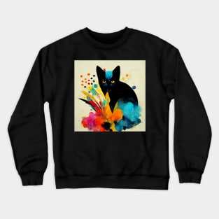 Abstract Cat Crewneck Sweatshirt